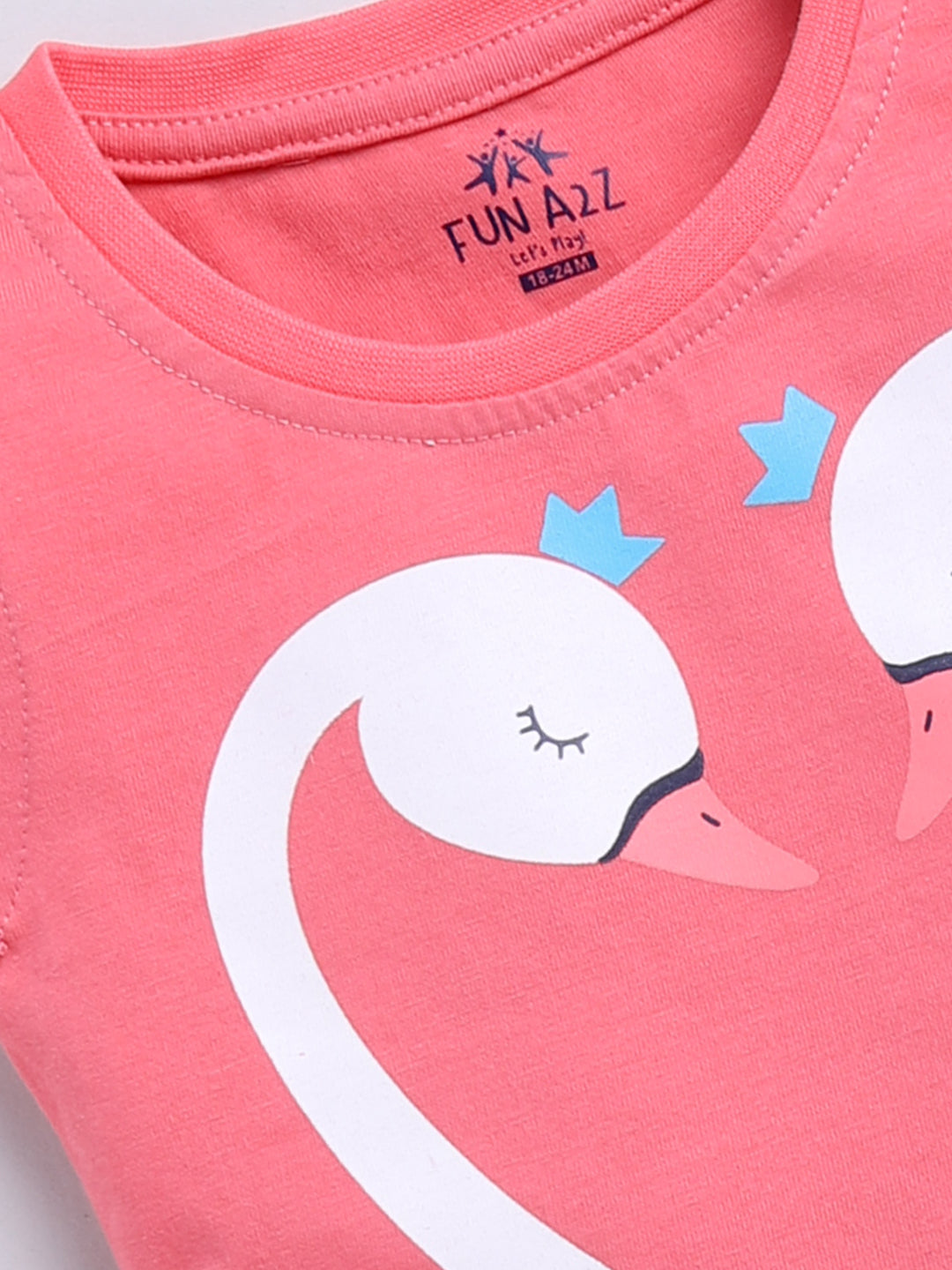 Swan & Friendship 2 Pc Printed Tops