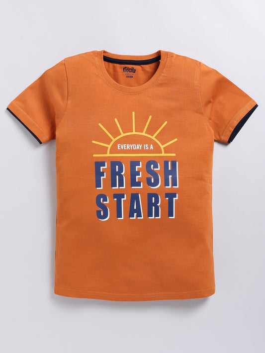 Fresh Start and Youth Text 2 Pc Printed T-Shirts