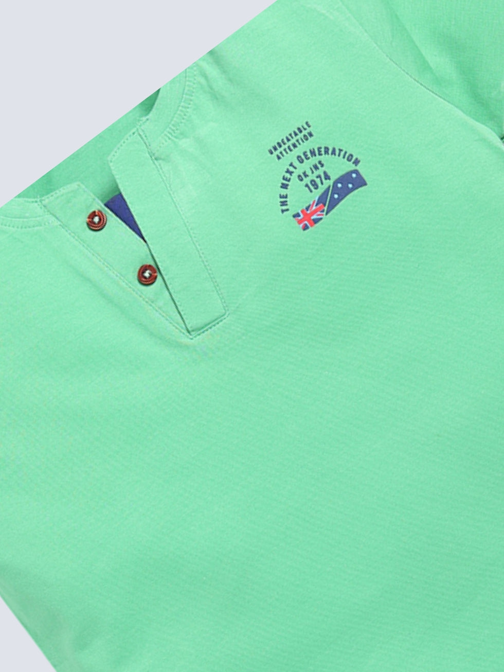 Hope Text Maroon & Mint Green Henley 2 Pc T-Shirts
