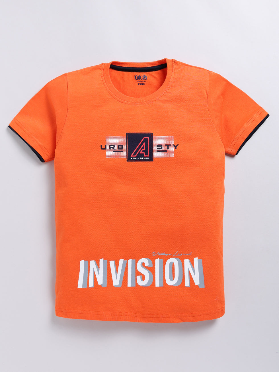 Stay Positive & Invision Urban Text 2 Pc Printed T-Shirts