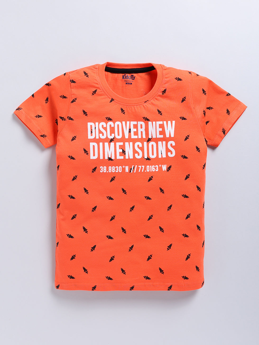 Be Yourself & Discover Dimensions Text Print 2 Pc T-Shirts