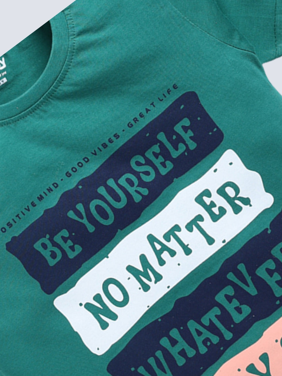 Be Yourself & Discover Dimensions Text Print 2 Pc T-Shirts
