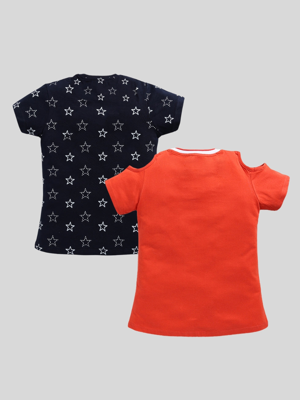 Text and Star Graphics T-shirts