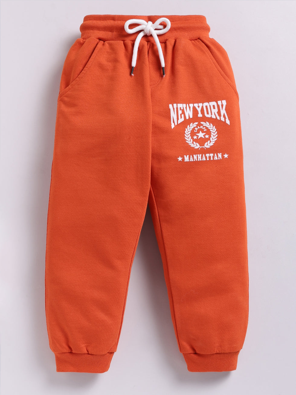 BoysCottonLoopknitNewYorkManhattanJoggersRustOrangefrontview_1c40da24-e642-4535-9f22-e7732829b7b6