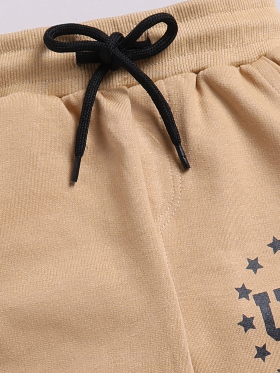 Star & USA Text Print Joggers