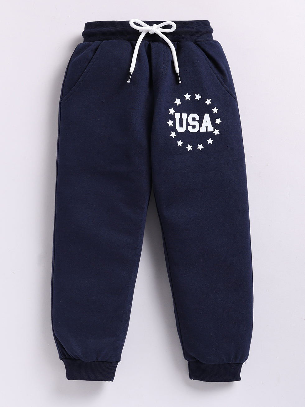 Star & USA Text Print Joggers