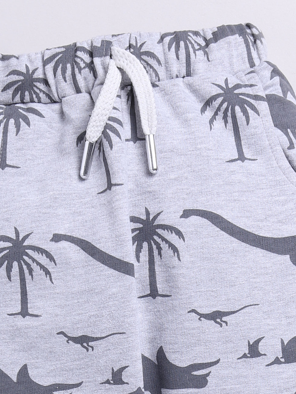 Dinosaur & Palm Tree Printed Joggers