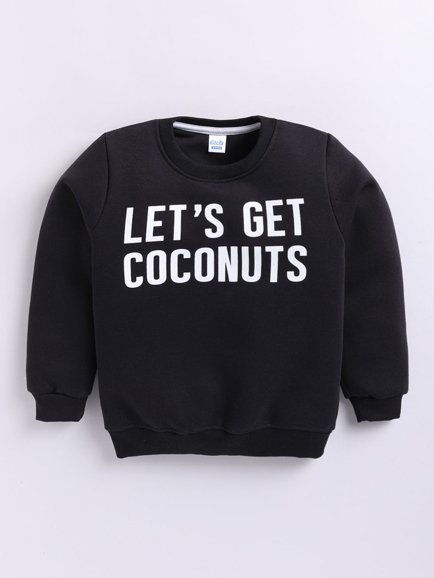 Let’s Get Coconuts Print Sweatshirt