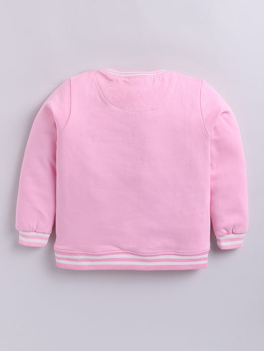 Boys Silly Goose Text Print Sweatshirt - Light Pink