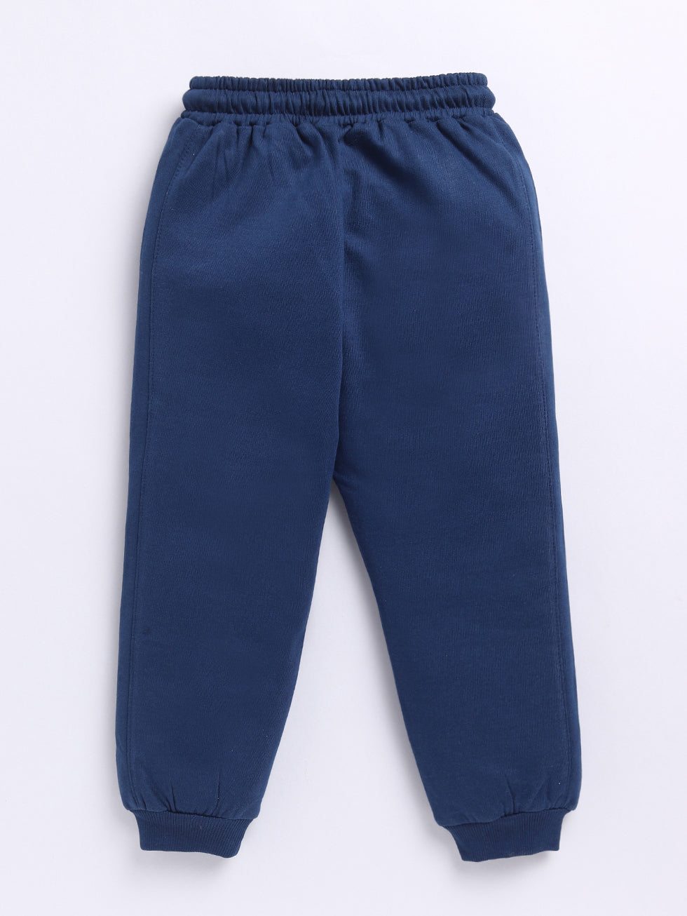 Speed Navy Solid Printed Joggers