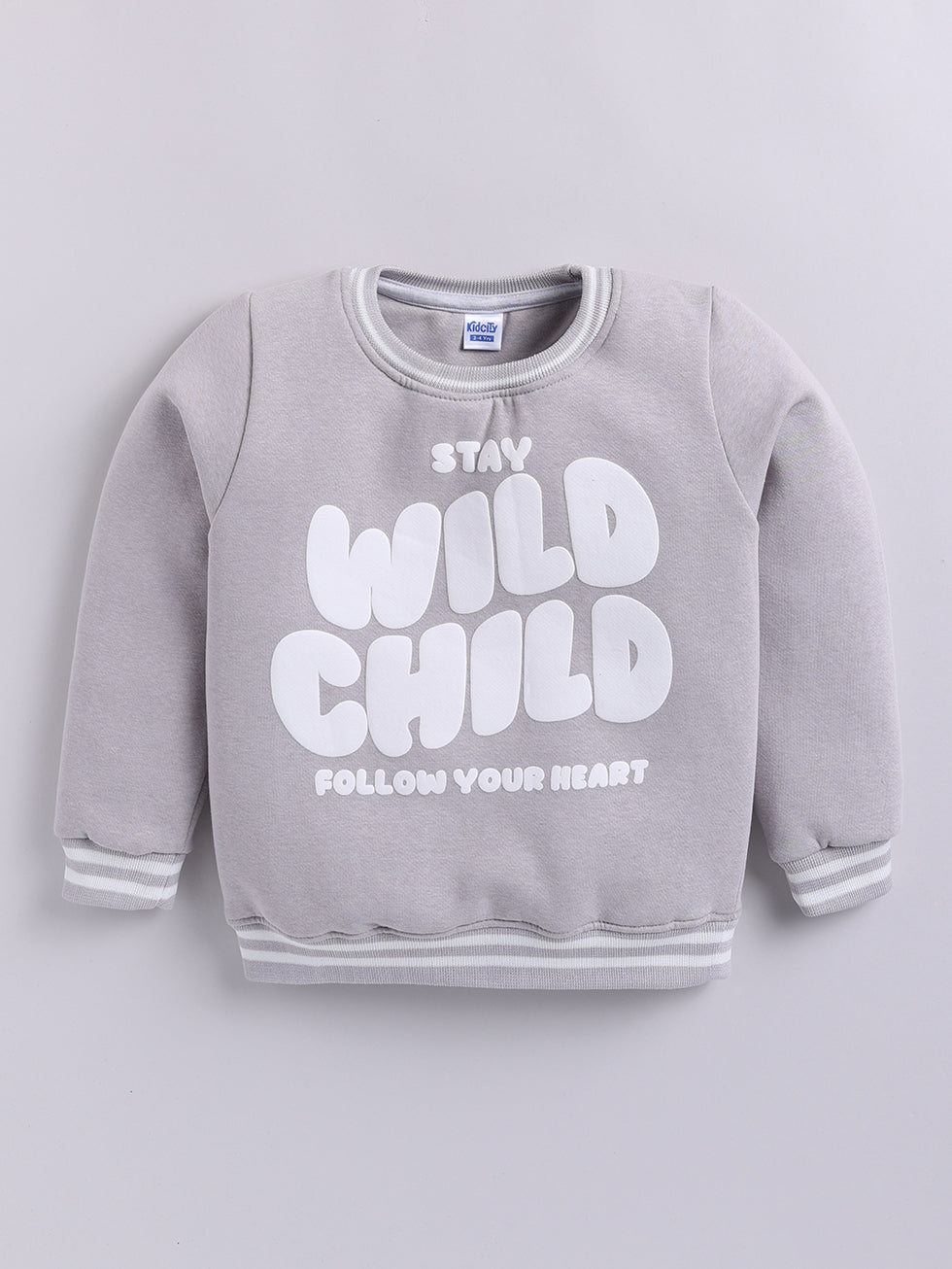 Stay Wild Child Print Sweatshirt