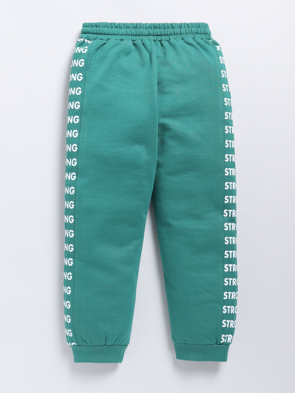 Be Strong Solid Printed Joggers