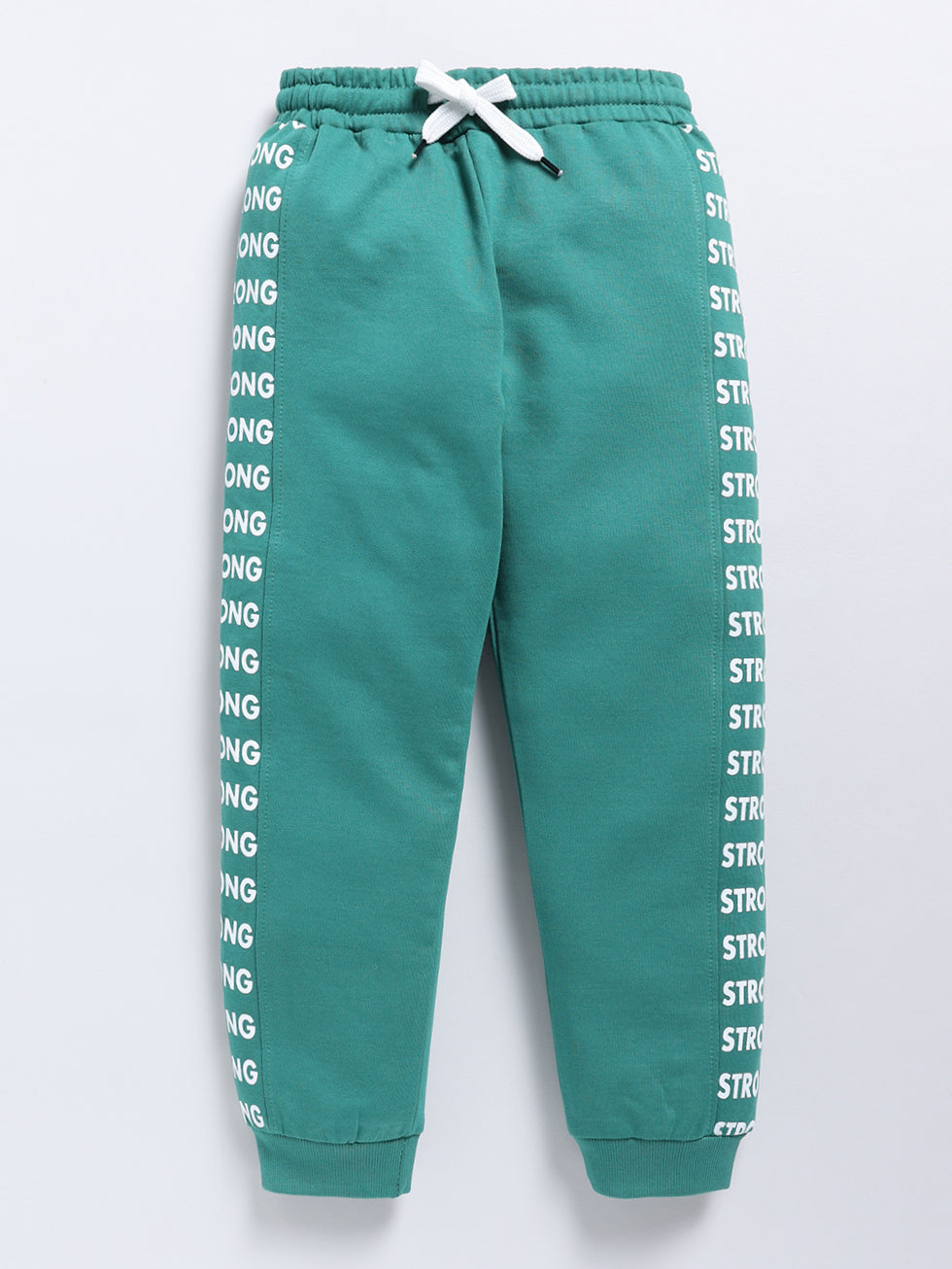 Be Strong Solid Printed Joggers