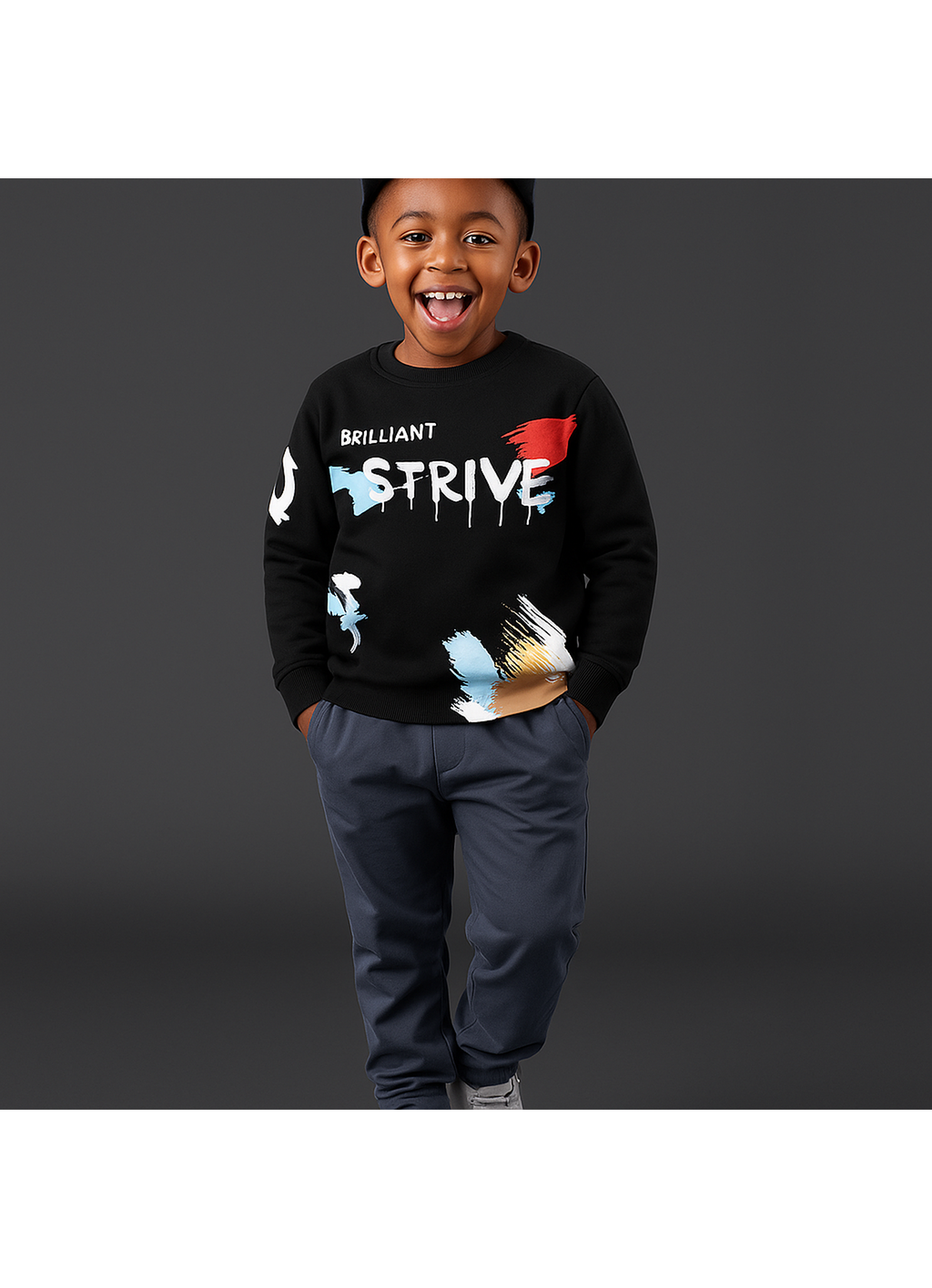 Strive Text Printed Sweatshirts