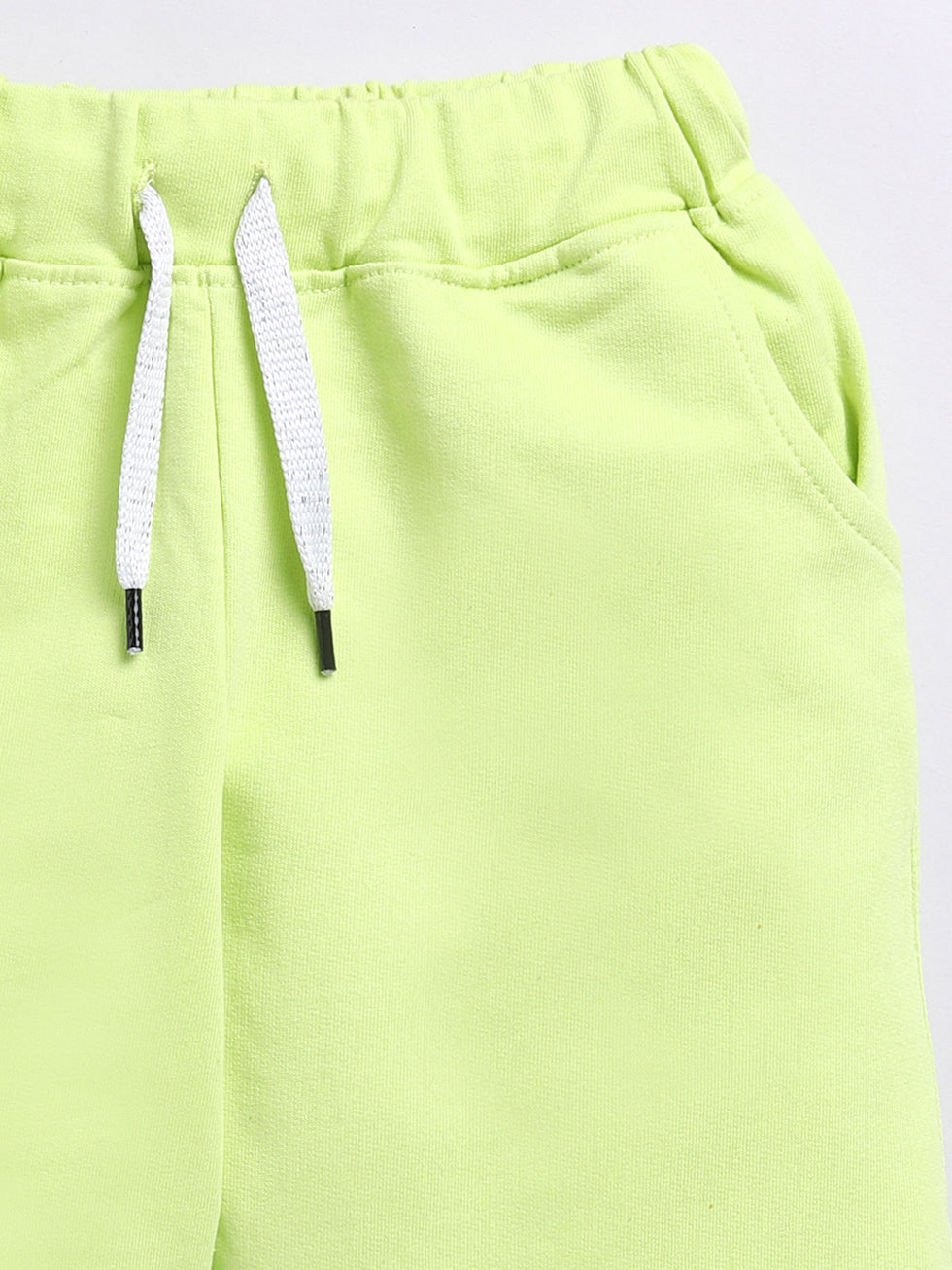 Light Green Solid Printed Joggers