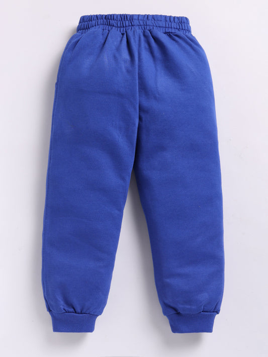 Girls Love Heart Print Joggers - Navy