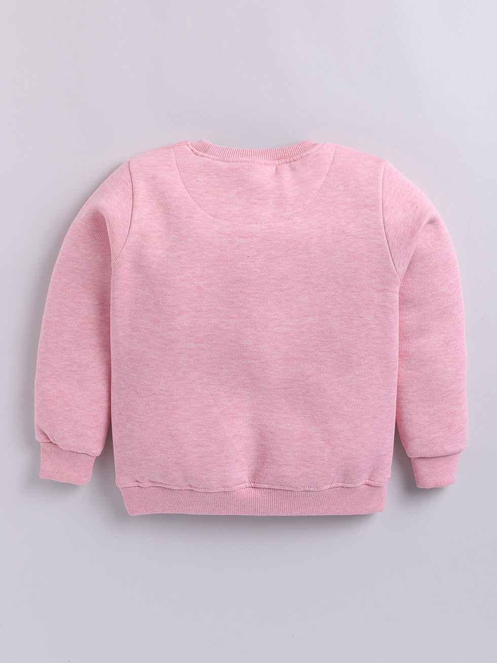 Girls Selfie Queen Text Print Sweatshirt - Light Pink