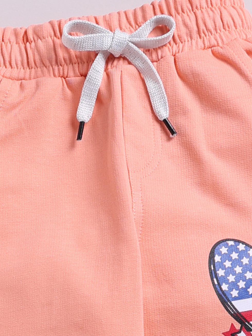 Star-Spangled Heart Print Joggers