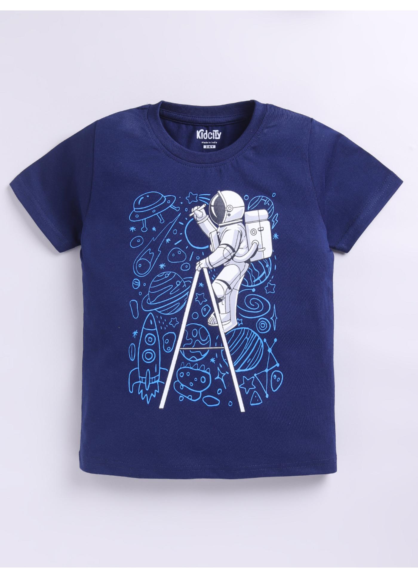 Astronaut in Space Graphic T-Shirt