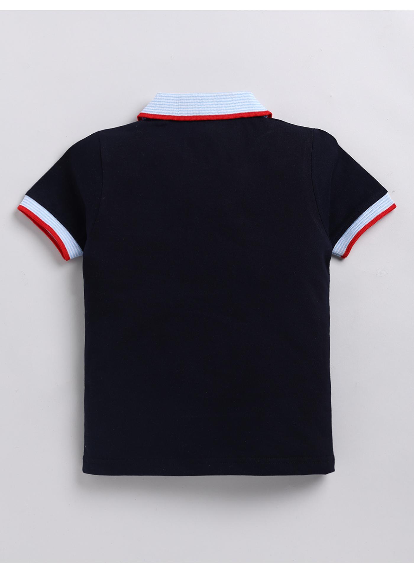 Contrast Trim Polo T-Shirt