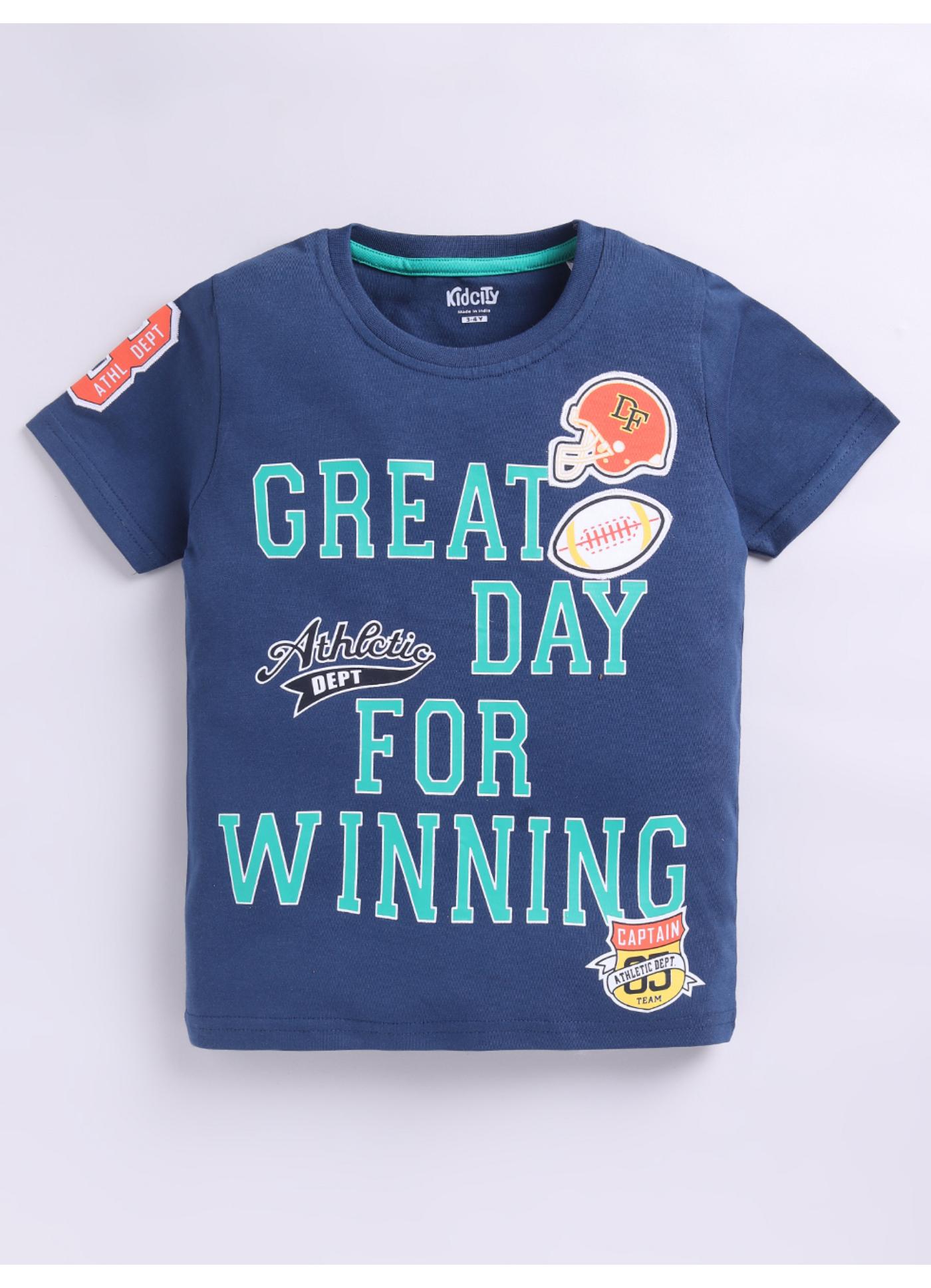 Great Day For Winning Athletic Graphic T-Shirt