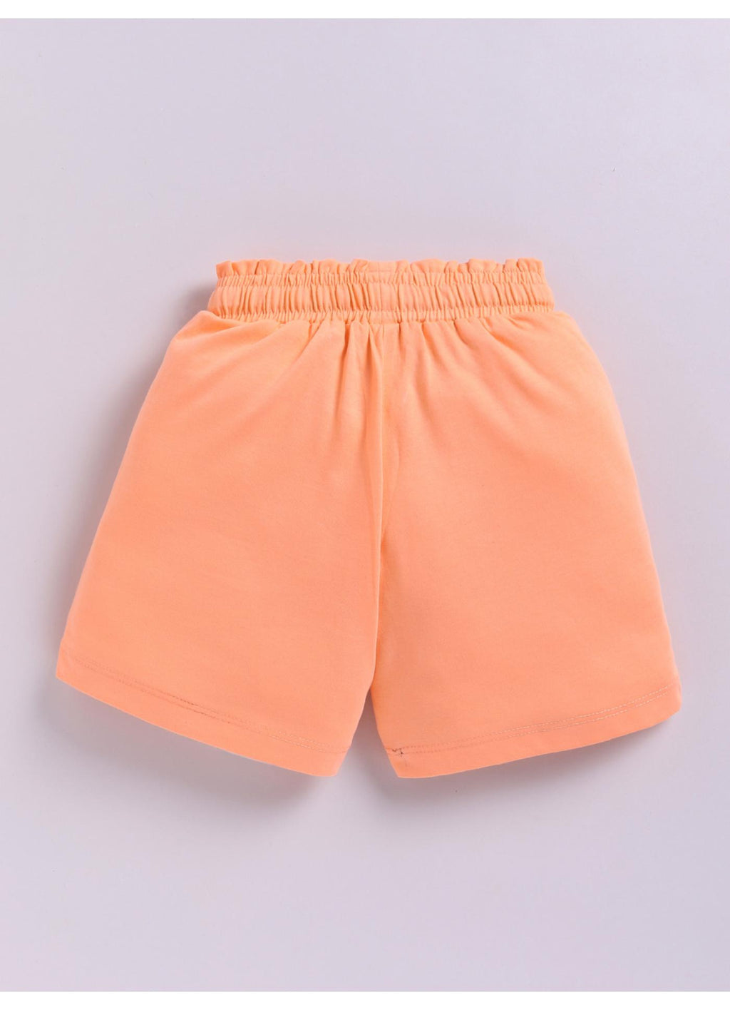 Peach Rainbow Stripe 'Summer Vibes' Shorts