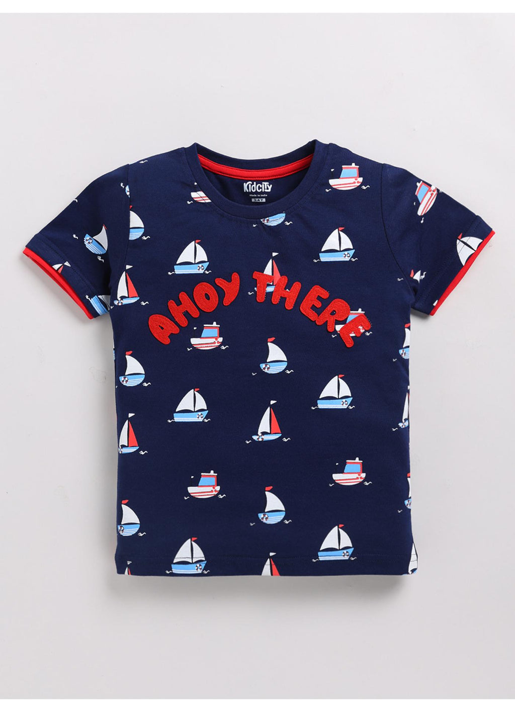 Ahoy There Sailboat All-Over Print T-Shirt