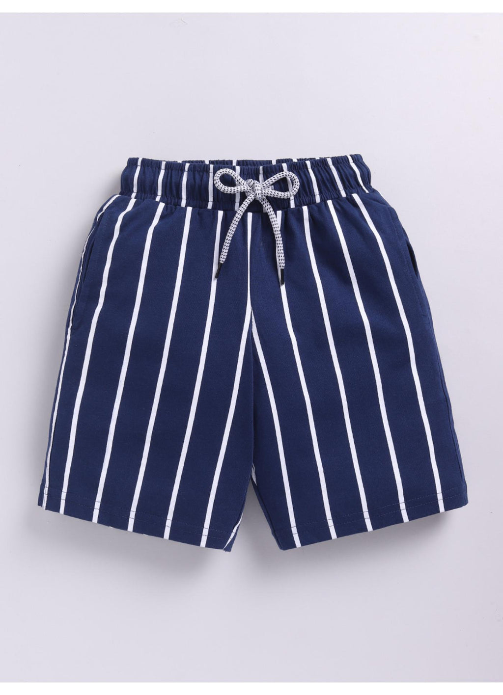 Striped Cotton Shorts