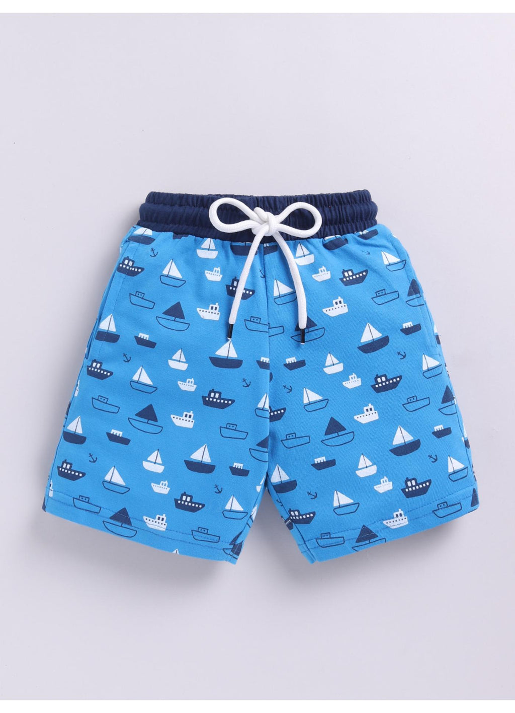Fun Boat Print Summer Shorts