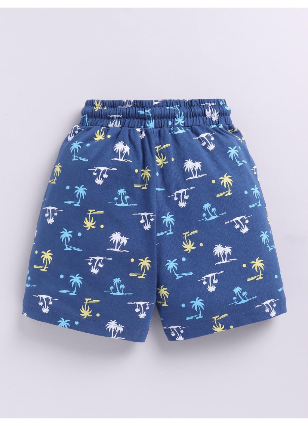 Tropical Palm Tree Print Summer Casual Shorts