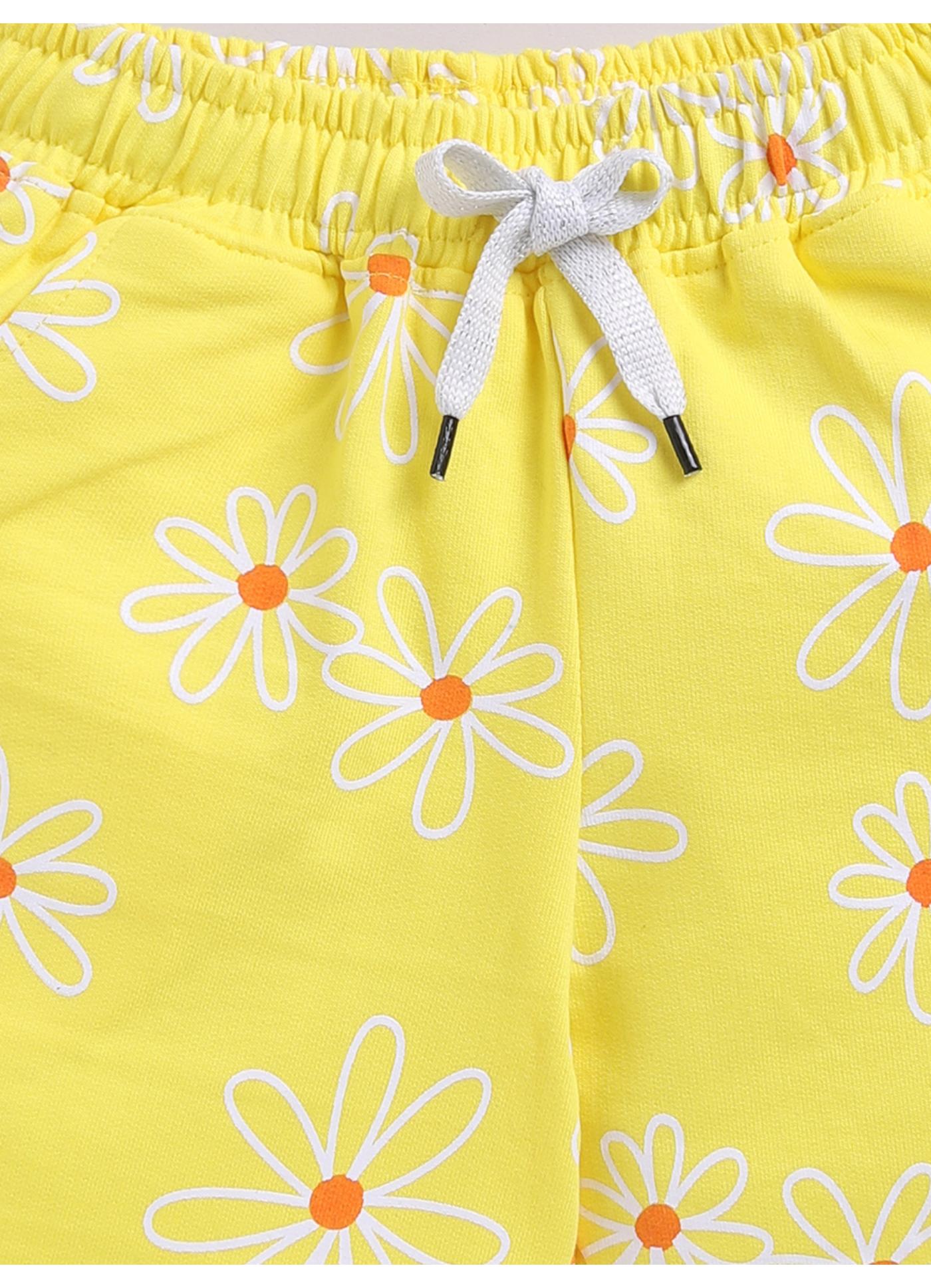 Daisy Print Shorts