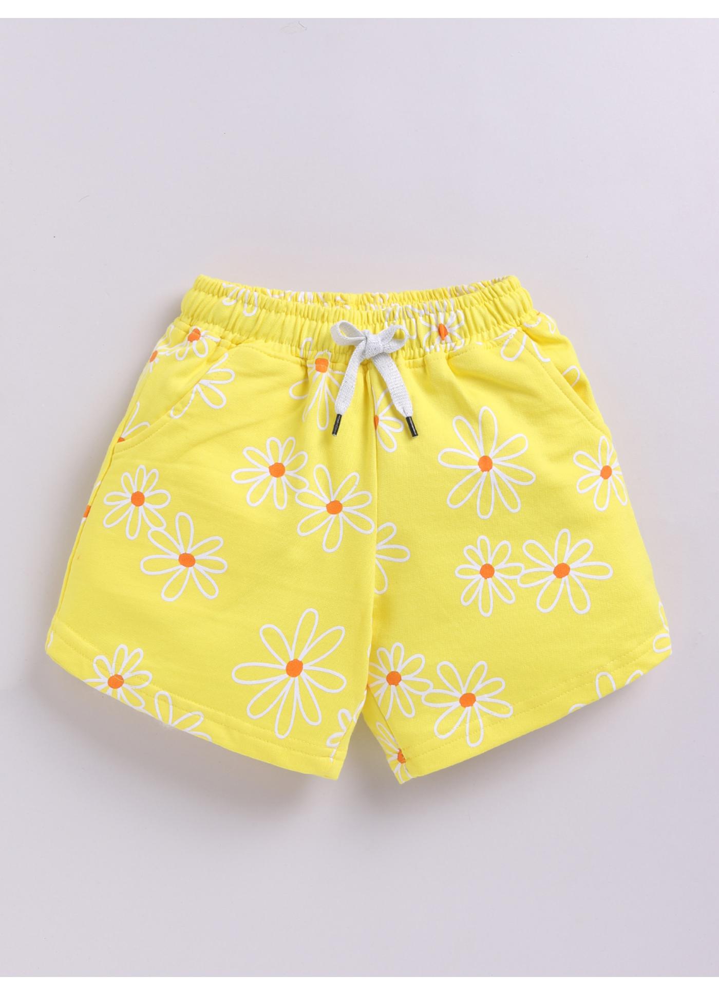 Daisy Print Shorts