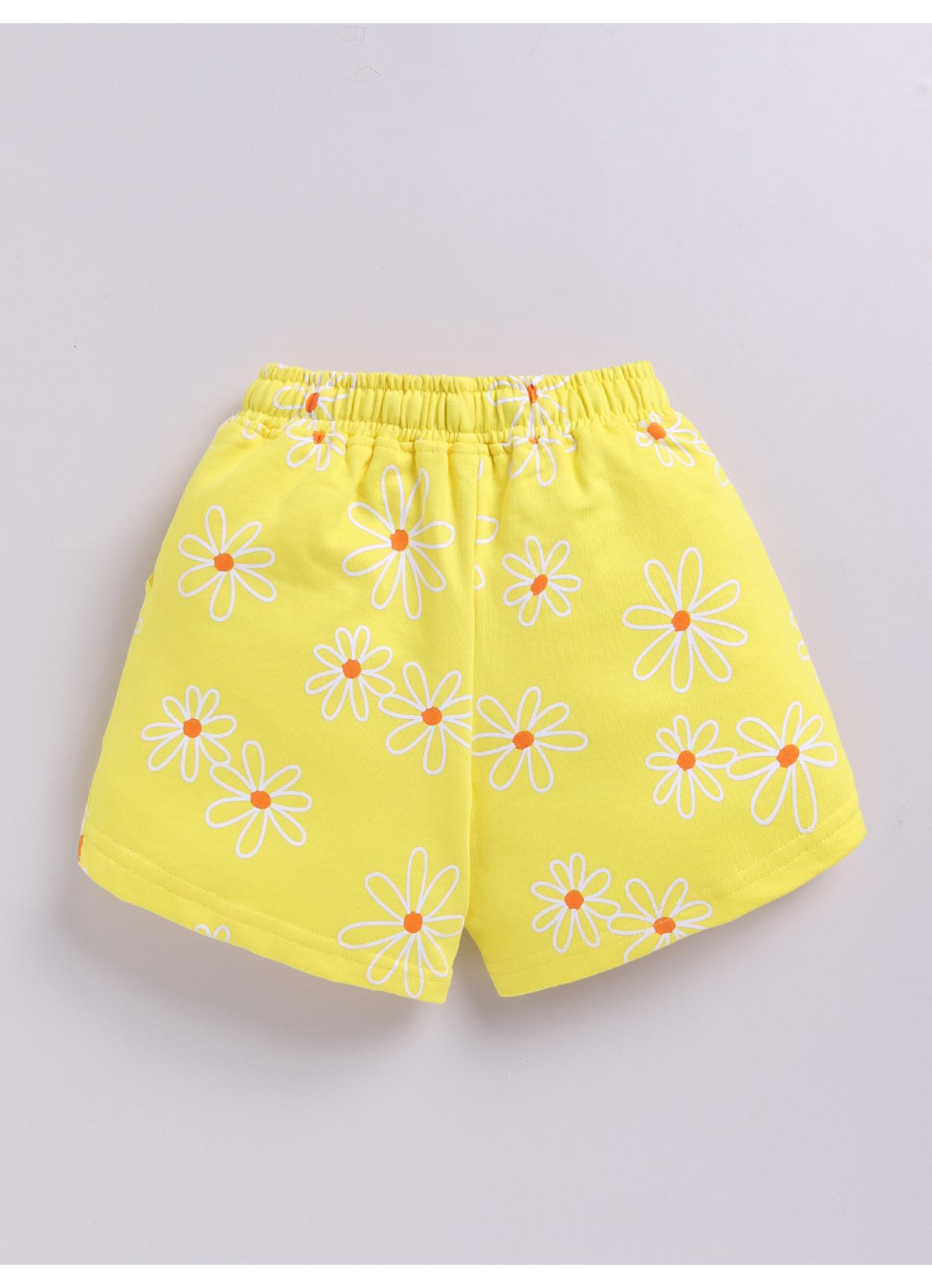 Daisy Print Shorts