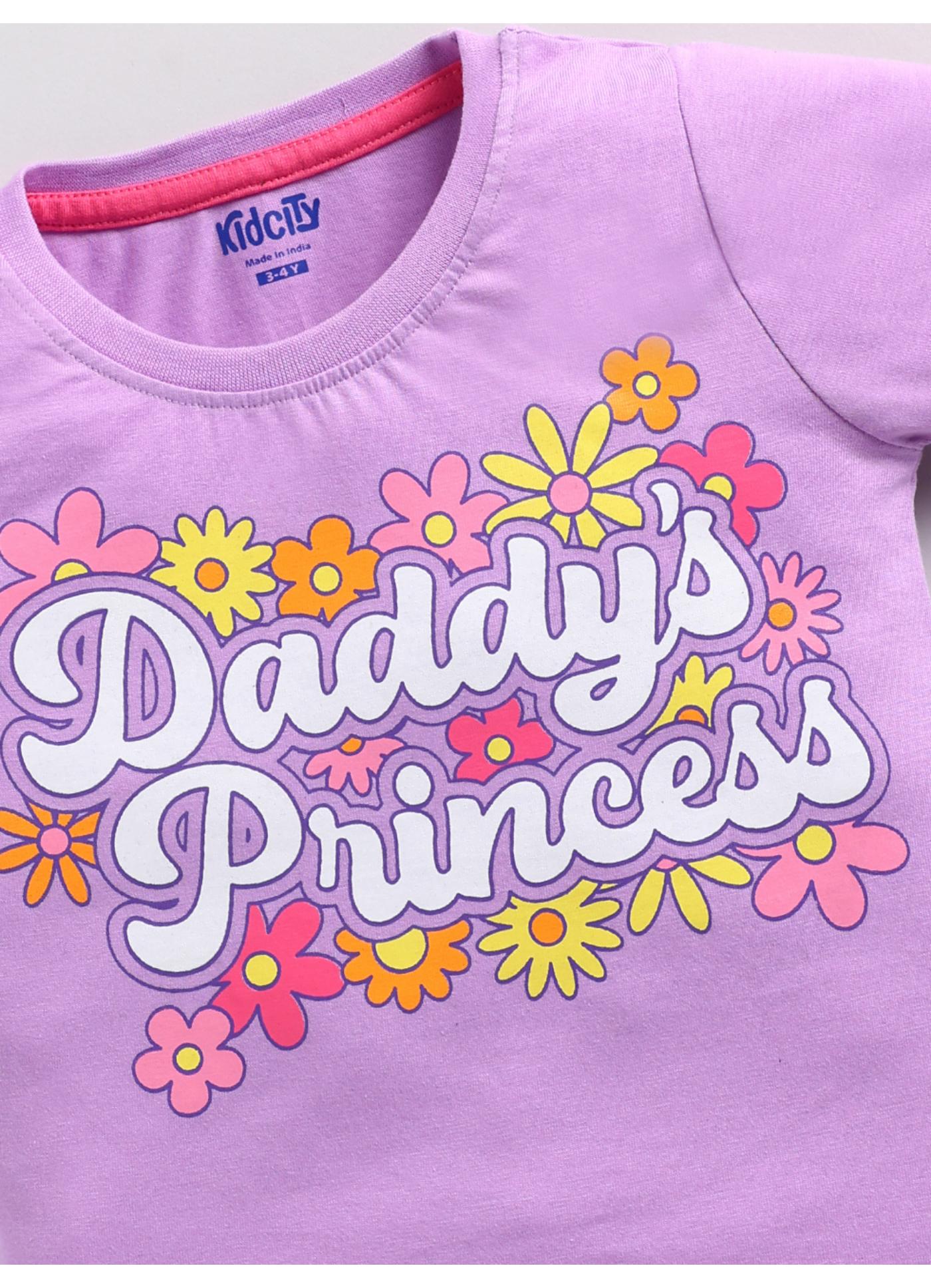 Daddy's Princess Floral Graphic Top