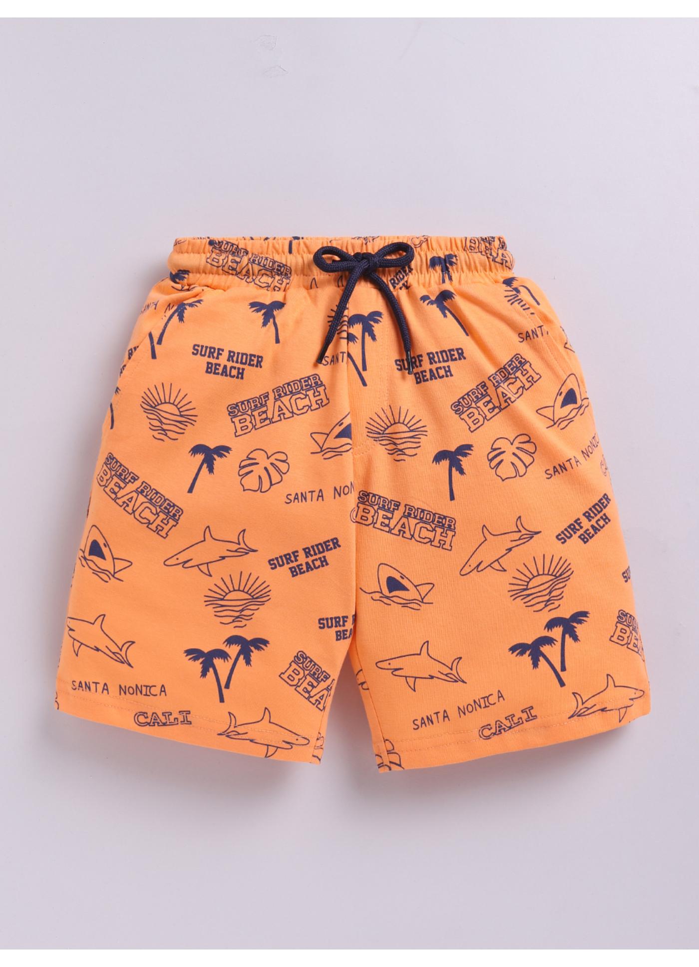 Surf Rider Beach Print Shorts