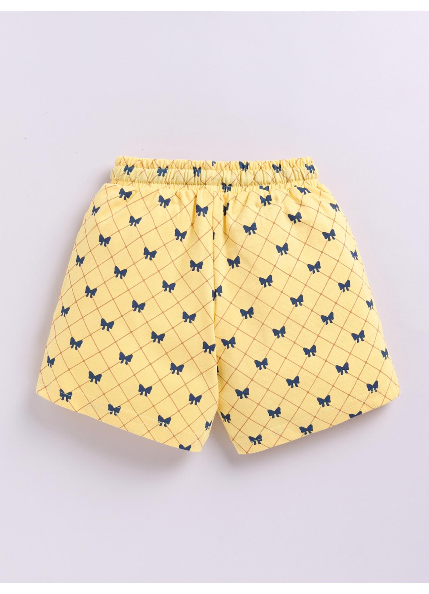 Bow Print Shorts