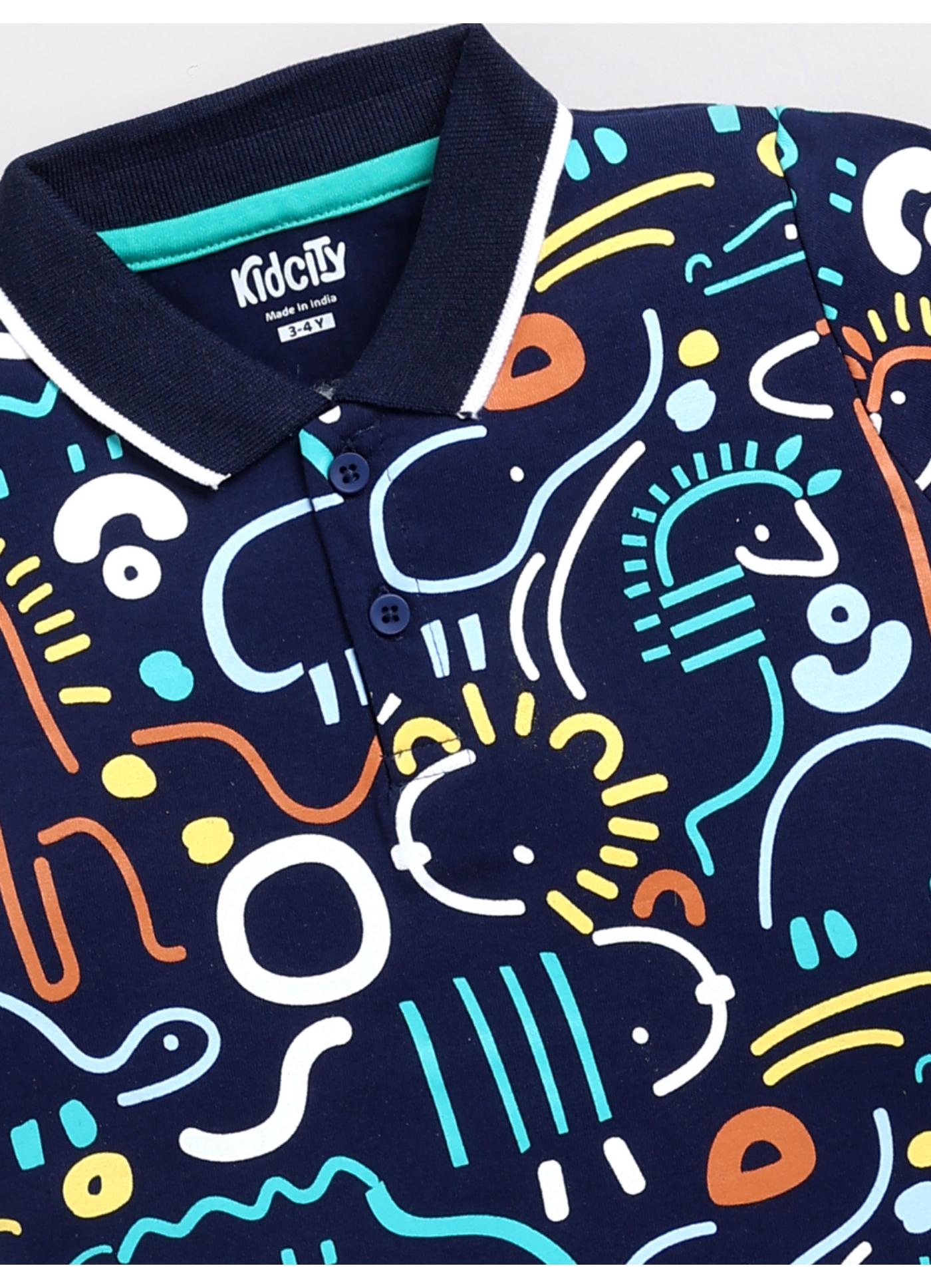 Doodle Animal All-Over Print Polo