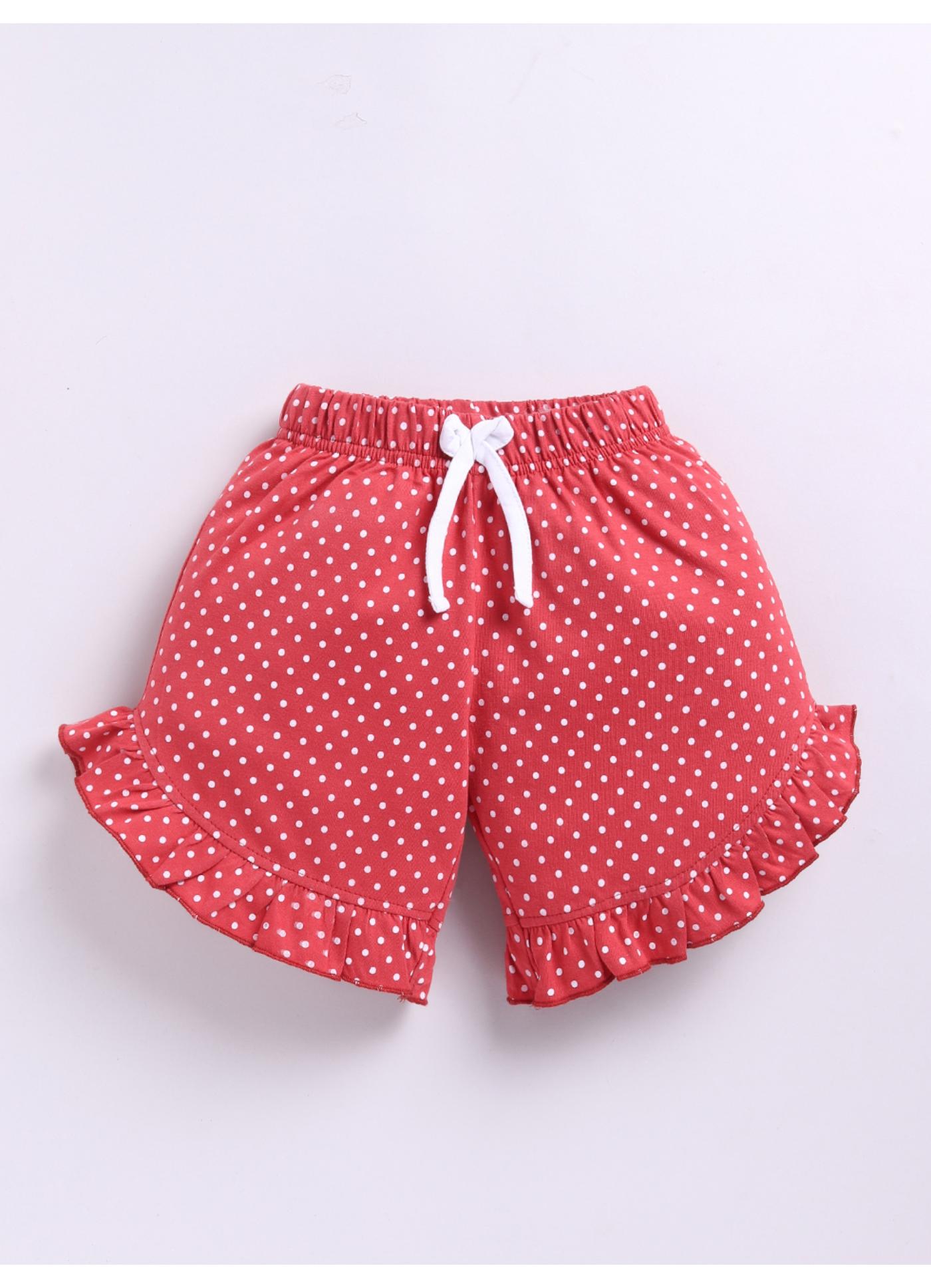 Polka Dot Ruffle Shorts