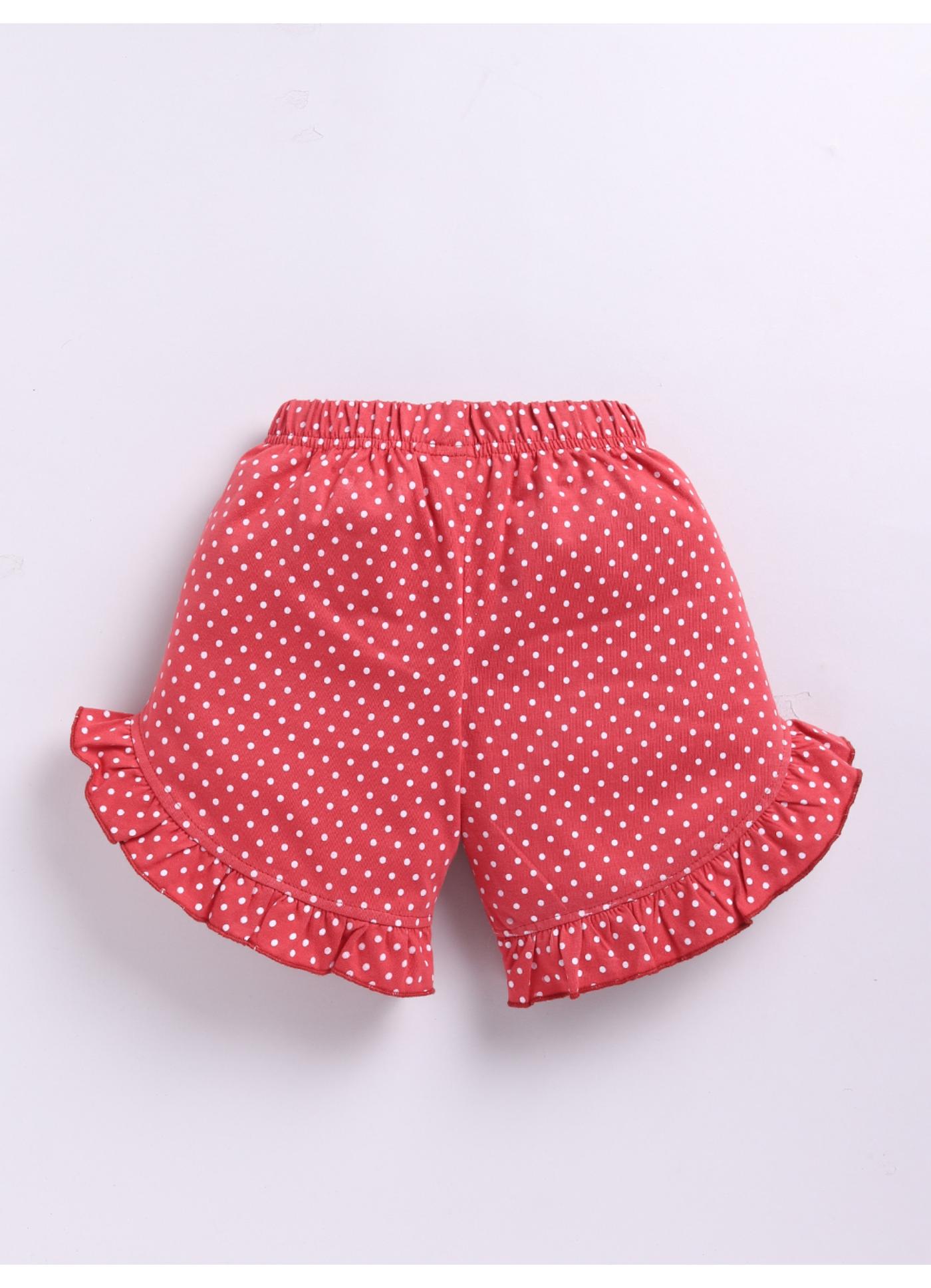 Polka Dot Ruffle Shorts