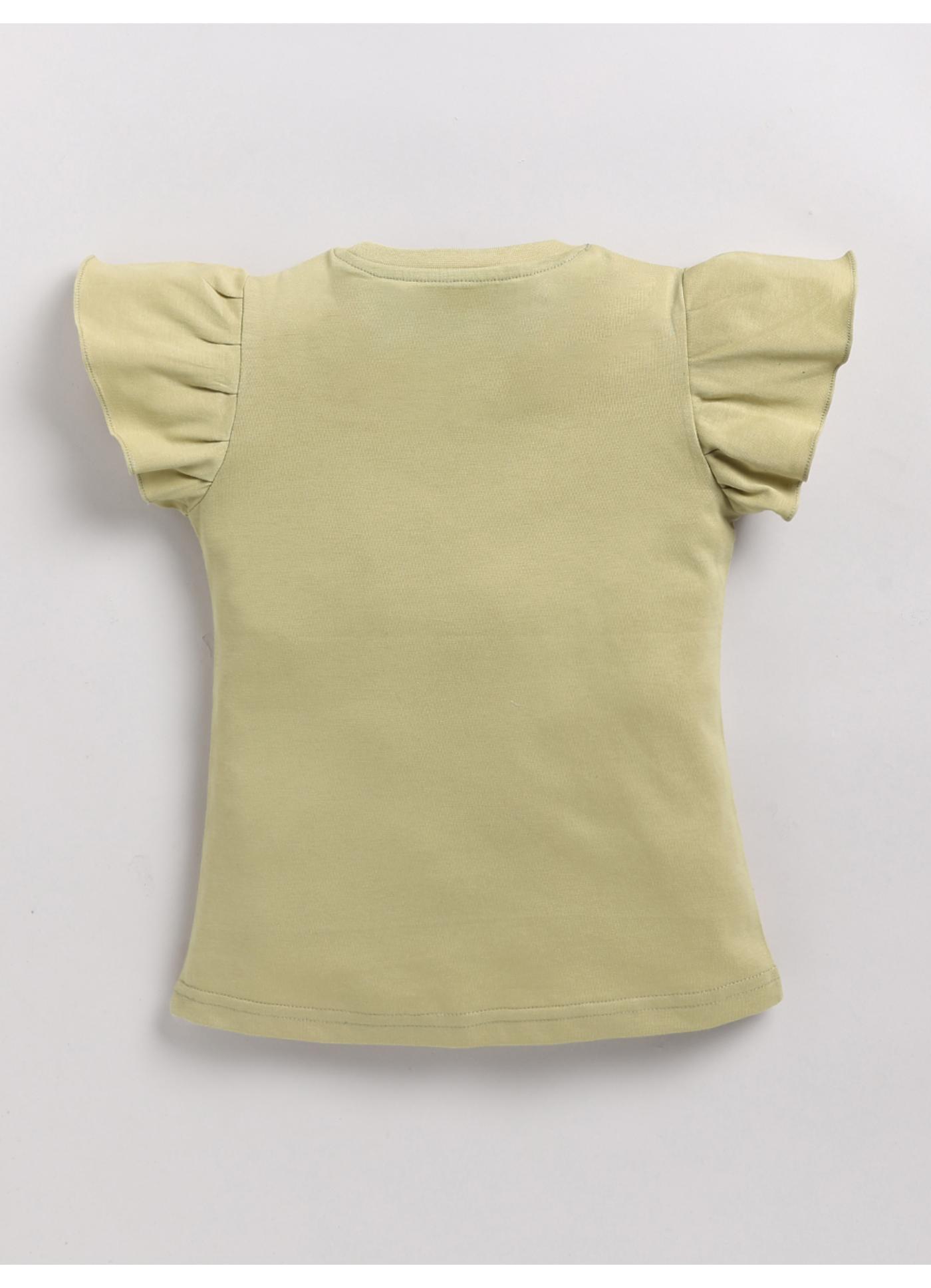 I Am So Loved Ladybug Flutter Sleeve T-Shirt