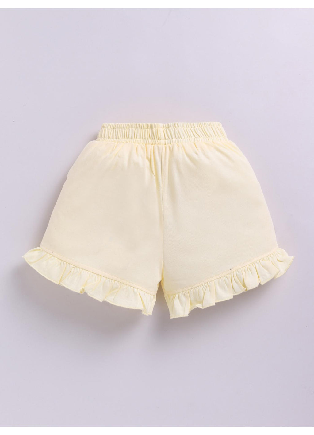 Ruffle Shorts with Caterpillar Print
