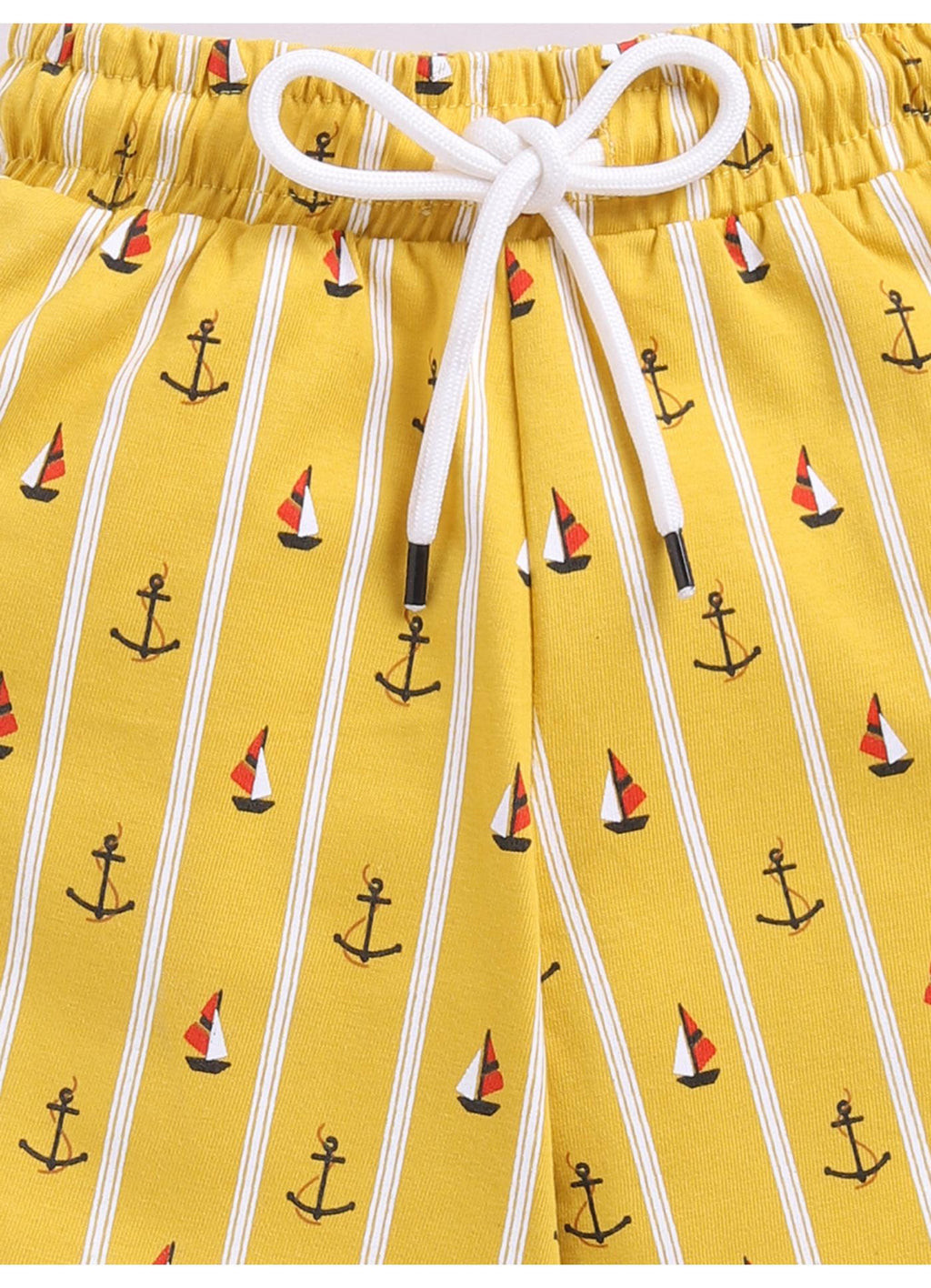 Sunny Anchor & Sailboat Knit Shorts