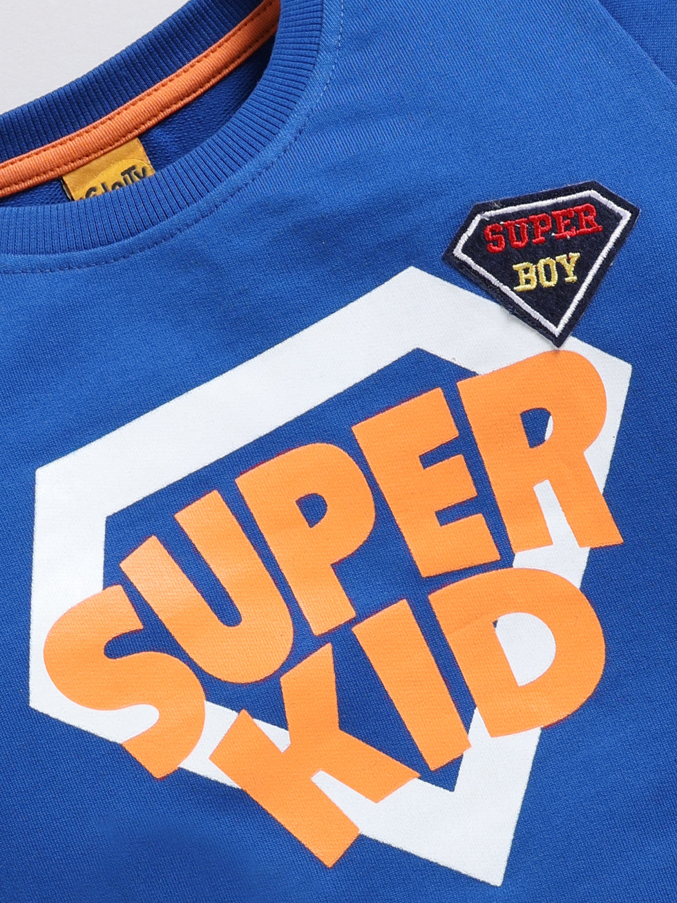 Super Kids Text Printed Sweatshirts