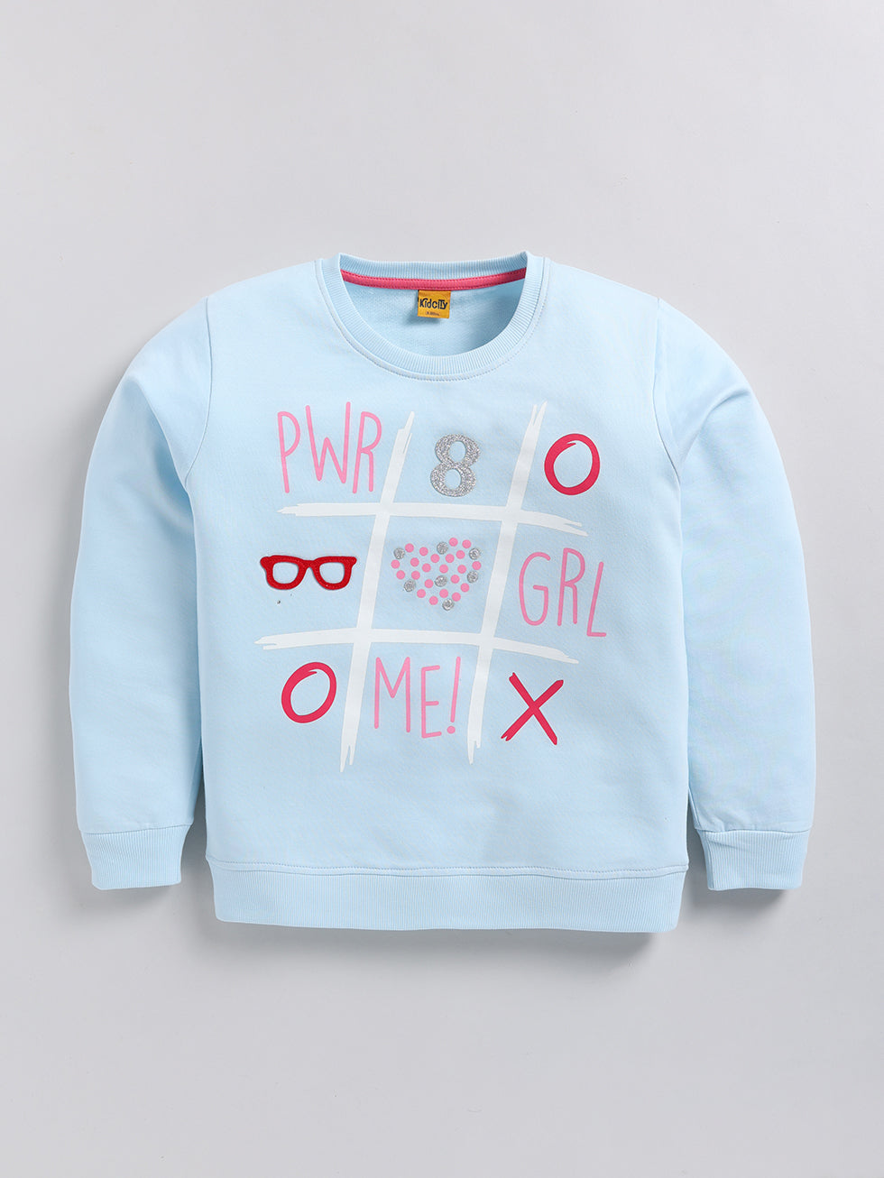 Girl Power Grid Vibes Printed Sweatshirts