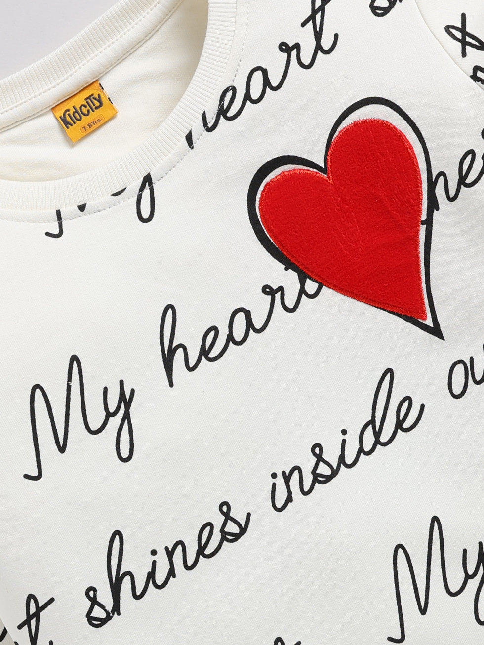 My Heart Shines Printed Sweatshirts