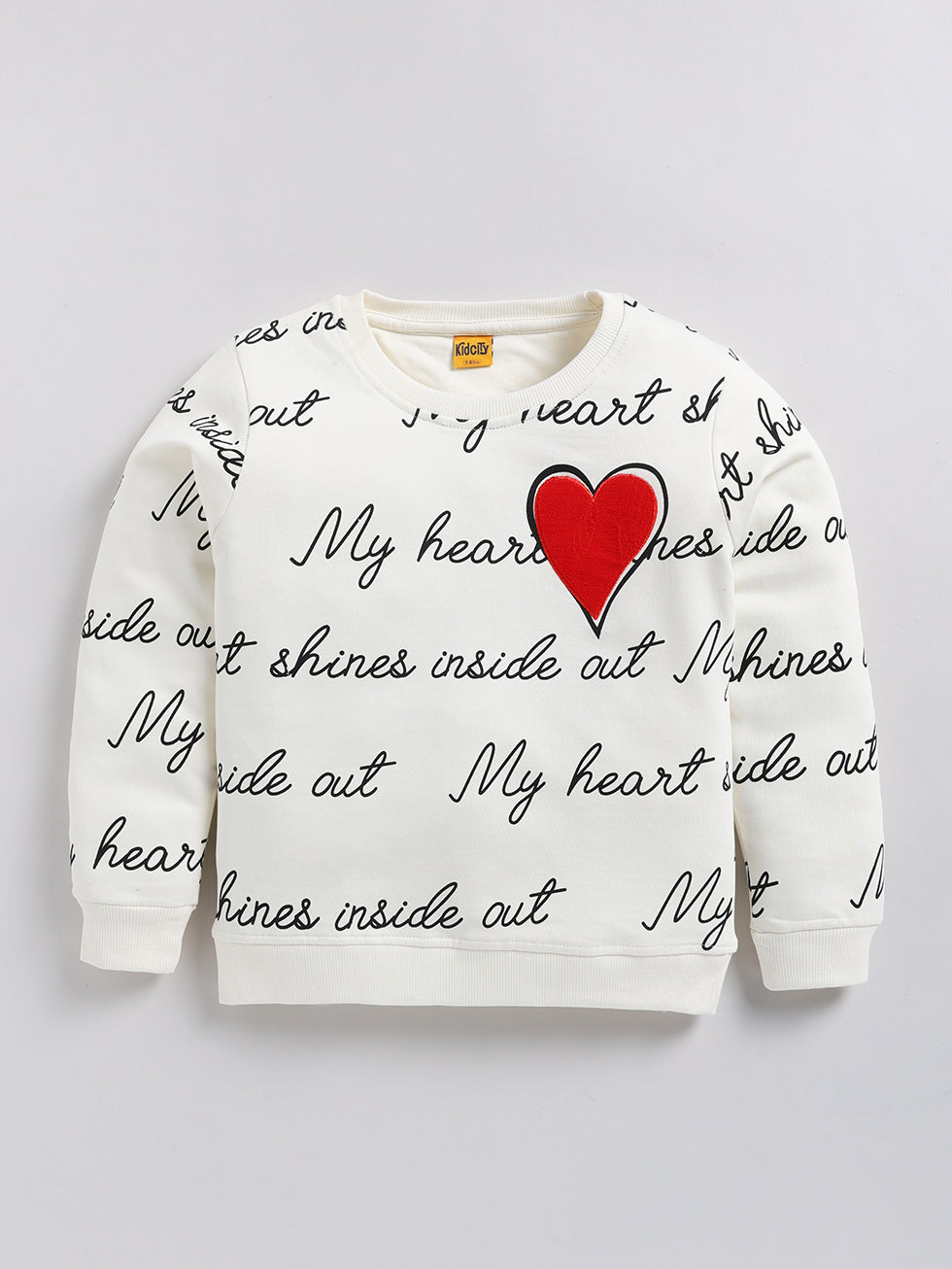My Heart Shines Printed Sweatshirts