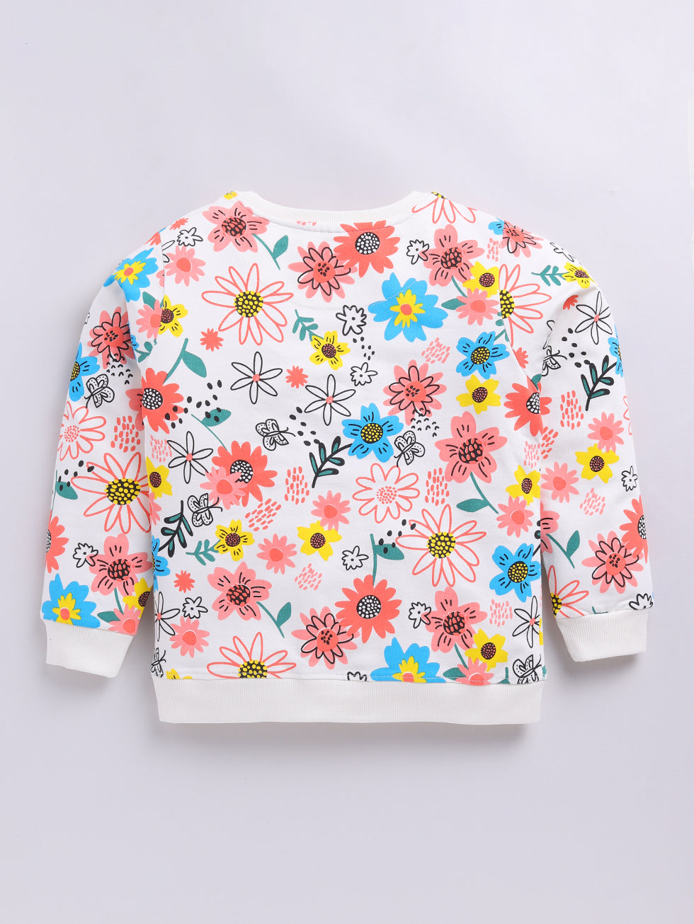 Bloom Bright Colorful Floral Printed Sweatshirts