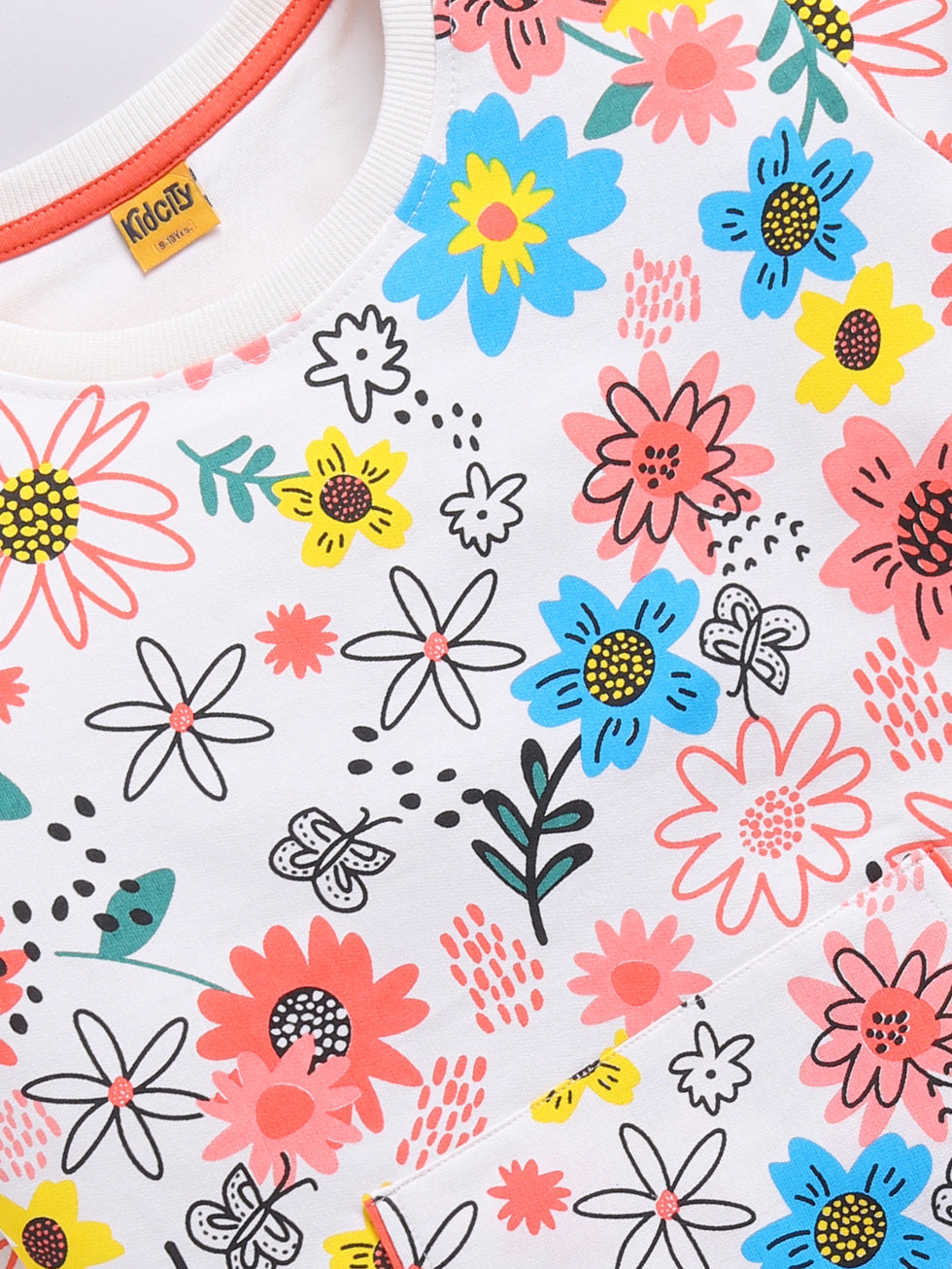Bloom Bright Colorful Floral Printed Sweatshirts