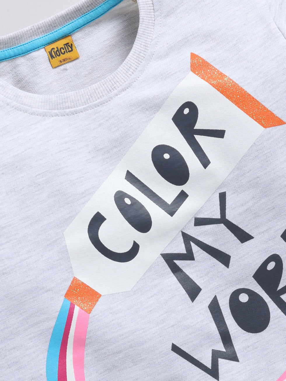 Color My World  Creative  Graphic  Printed Sweatshirts