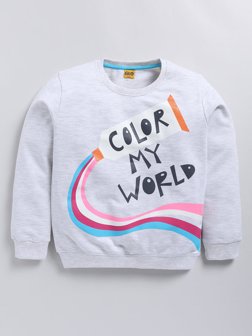 Color My World  Creative  Graphic  Printed Sweatshirts